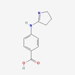 molecular formula C11H12N2O2 B2887239 4-[(3,4-dihydro-2H-pyrrol-5-yl)amino]benzoic acid CAS No. 1280572-62-4