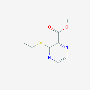 2-Pyrazinecarboxylic acid, 3-(ethylthio)-