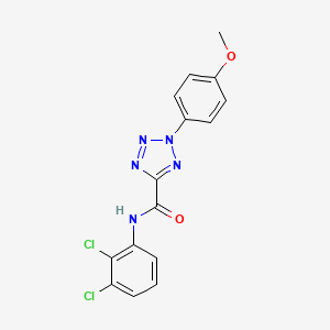 molecular formula C15H11Cl2N5O2 B2887272 N-(2,3-dichlorophenyl)-2-(4-methoxyphenyl)-2H-tetrazole-5-carboxamide CAS No. 1396795-44-0