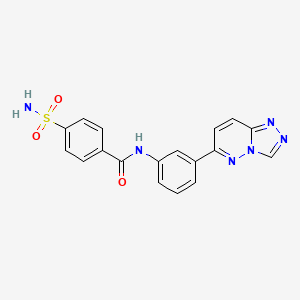 4-sulfamoyl-N-(3-{[1,2,4]triazolo[4,3-b]pyridazin-6-yl}phenyl)benzamide