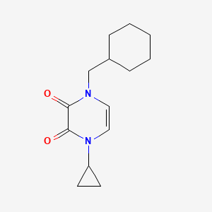1-(Cyclohexylmethyl)-4-cyclopropylpyrazine-2,3-dione