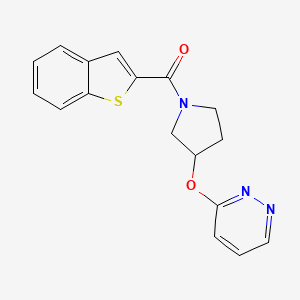Benzo[b]thiophen-2-yl(3-(pyridazin-3-yloxy)pyrrolidin-1-yl)methanone