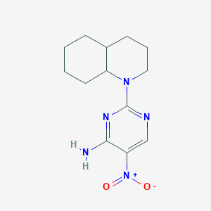 5-nitro-2-(octahydroquinolin-1(2H)-yl)pyrimidin-4-amine