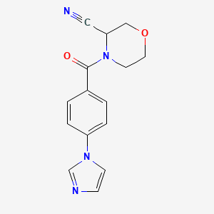 4-(4-Imidazol-1-ylbenzoyl)morpholine-3-carbonitrile