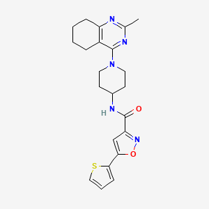 N-(1-(2-methyl-5,6,7,8-tetrahydroquinazolin-4-yl)piperidin-4-yl)-5-(thiophen-2-yl)isoxazole-3-carboxamide