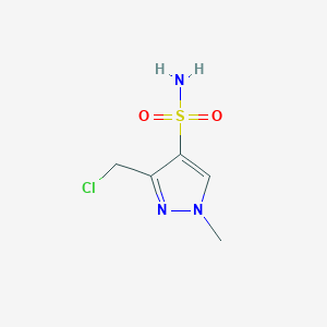 3-(Chloromethyl)-1-methylpyrazole-4-sulfonamide