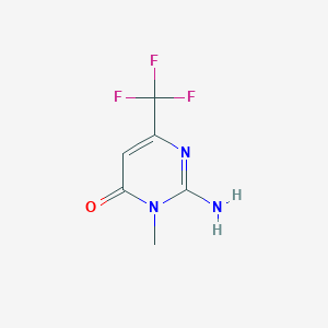 2-amino-3-methyl-6-(trifluoromethyl)-4(3H)-pyrimidinone