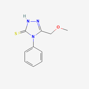 molecular formula C10H11N3OS B2887327 5-(methoxymethyl)-4-phenyl-4H-1,2,4-triazole-3-thiol CAS No. 138624-84-7