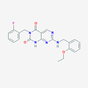 7-((2-ethoxybenzyl)amino)-3-(2-fluorobenzyl)pyrimido[4,5-d]pyrimidine-2,4(1H,3H)-dione