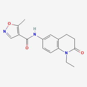 N-(1-ethyl-2-oxo-1,2,3,4-tetrahydroquinolin-6-yl)-5-methylisoxazole-4-carboxamide