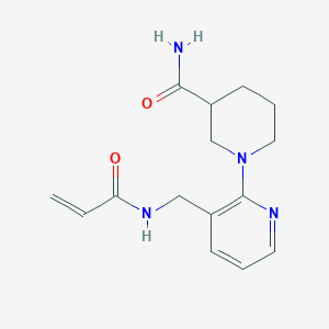 1-{3-[(Prop-2-enamido)methyl]pyridin-2-yl}piperidine-3-carboxamide