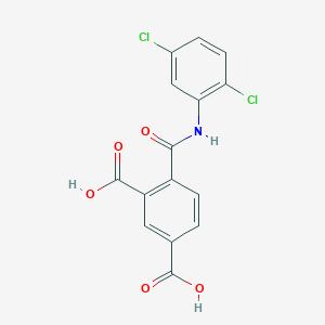 molecular formula C15H9Cl2NO5 B288736 4-[(2,5-Dichloroanilino)carbonyl]isophthalic acid 