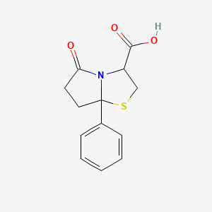 5-Oxo-7a-phenyl-hexahydropyrrolo[2,1-b][1,3]thiazole-3-carboxylic acid