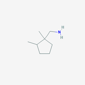 molecular formula C8H17N B2887376 (1,2-Dimethylcyclopentyl)methanamine CAS No. 1523106-53-7