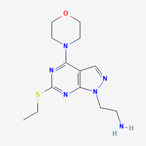 2-(6-(ethylthio)-4-morpholino-1H-pyrazolo[3,4-d]pyrimidin-1-yl)ethanamine
