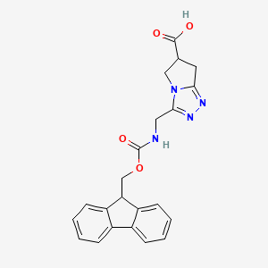 3-[(9H-Fluoren-9-ylmethoxycarbonylamino)methyl]-6,7-dihydro-5H-pyrrolo[2,1-c][1,2,4]triazole-6-carboxylic acid