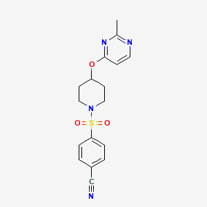 4-((4-((2-Methylpyrimidin-4-yl)oxy)piperidin-1-yl)sulfonyl)benzonitrile