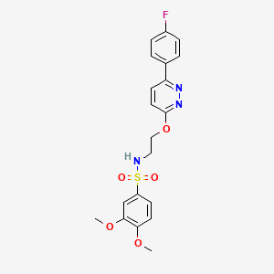 N-(2-((6-(4-fluorophenyl)pyridazin-3-yl)oxy)ethyl)-3,4-dimethoxybenzenesulfonamide