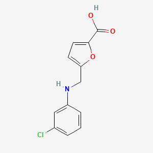 5-{[(3-Chlorophenyl)amino]methyl}furan-2-carboxylic acid