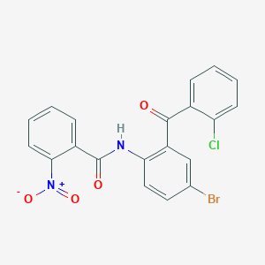 N-[4-bromo-2-(2-chlorobenzoyl)phenyl]-2-nitrobenzamide