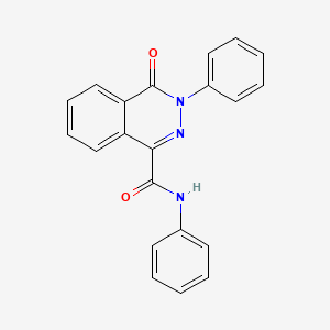 molecular formula C21H15N3O2 B2887401 4-oxo-N,3-diphenyl-3,4-dihydro-1-phthalazinecarboxamide CAS No. 338975-81-8