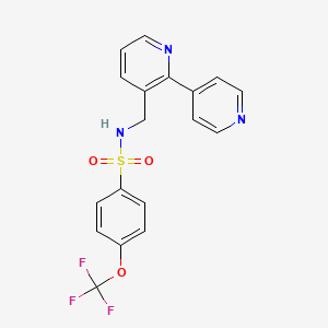 N-([2,4'-bipyridin]-3-ylmethyl)-4-(trifluoromethoxy)benzenesulfonamide