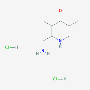 2-(Aminomethyl)-3,5-dimethylpyridin-4(1H)-one dihydrochloride