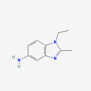 molecular formula C10H13N3 B2887406 1-ethyl-2-methyl-1H-benzimidazol-5-amine CAS No. 20982-18-7