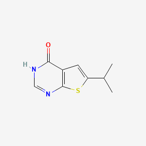molecular formula C9H10N2OS B2887408 6-Isopropylthieno[2,3-d]pyrimidin-4(3H)-one CAS No. 502651-65-2