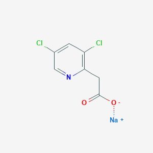 molecular formula C7H4Cl2NNaO2 B2887432 2-(3,5-二氯吡啶-2-基)乙酸钠 CAS No. 2060020-68-8