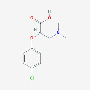 molecular formula C11H14ClNO3 B2887455 2-(4-Chlorophenoxy)-3-(dimethylamino)propanoic acid CAS No. 2130-72-5
