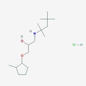 1-((2-Methylcyclopentyl)oxy)-3-((2,4,4-trimethylpentan-2-yl)amino)propan-2-ol hydrochloride