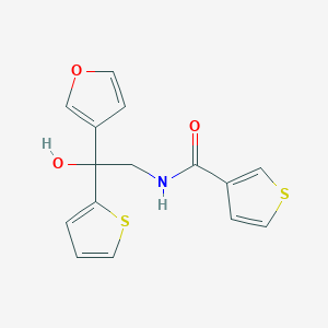N-(2-(furan-3-yl)-2-hydroxy-2-(thiophen-2-yl)ethyl)thiophene-3-carboxamide