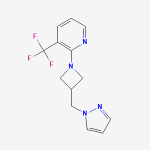 2-{3-[(1H-pyrazol-1-yl)methyl]azetidin-1-yl}-3-(trifluoromethyl)pyridine