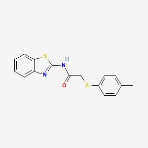 molecular formula C16H14N2OS2 B2887485 N-(benzo[d]thiazol-2-yl)-2-(p-tolylthio)acetamide CAS No. 403836-11-3