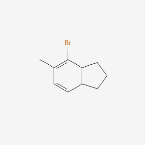 molecular formula C10H11Br B2887513 4-Bromo-5-methyl-2,3-dihydro-1H-indene CAS No. 136708-09-3