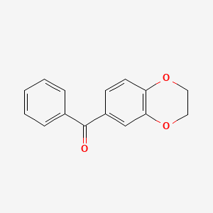 molecular formula C15H12O3 B2887545 2,3-二氢-1,4-苯并二噁英-6-基(苯基)甲苯酮 CAS No. 93637-87-7