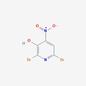 molecular formula C5H2Br2N2O3 B2887573 2,6-Dibromo-4-nitropyridin-3-ol CAS No. 2140305-51-5