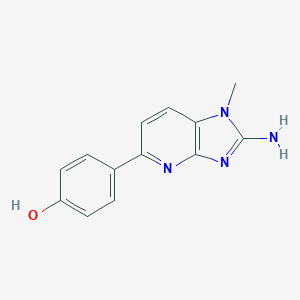 molecular formula C13H12N4O B028876 2-Amino-1-methyl-6-(4-hydroxyphenyl)imidazo(4,5-b)pyridine CAS No. 126861-72-1