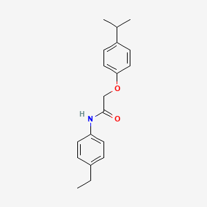 molecular formula C19H23NO2 B2887651 N-(4-乙基苯基)-2-[4-(丙烷-2-基)苯氧基]乙酰胺 CAS No. 303991-19-7