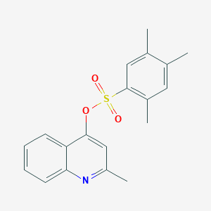 molecular formula C19H19NO3S B288766 2-Methyl-4-quinolinyl 2,4,5-trimethylbenzenesulfonate 