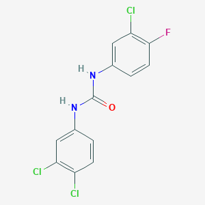 molecular formula C13H8Cl3FN2O B2887672 1-(3-氯-4-氟苯基)-3-(3,4-二氯苯基)脲 CAS No. 392726-88-4
