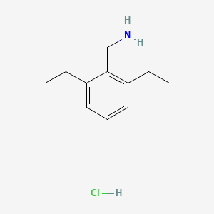 molecular formula C11H18ClN B2887693 (2,6-Diethylphenyl)methanamine hydrochloride CAS No. 107694-43-9