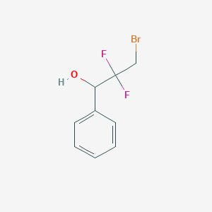 molecular formula C9H9BrF2O B2887698 3-Bromo-2,2-difluoro-1-phenylpropan-1-ol CAS No. 2353356-48-4