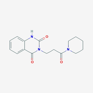3-(3-oxo-3-piperidin-1-ylpropyl)-1H-quinazoline-2,4-dione