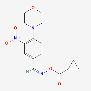 [(Z)-(4-morpholin-4-yl-3-nitrophenyl)methylideneamino] cyclopropanecarboxylate