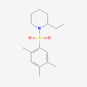 molecular formula C16H25NO2S B288774 2-Ethyl-1-[(2,4,5-trimethylphenyl)sulfonyl]piperidine 