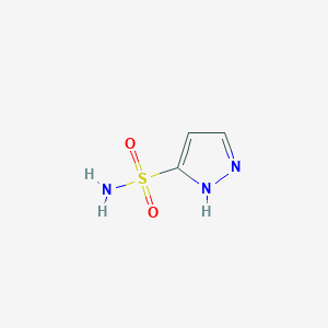 molecular formula C3H5N3O2S B2887763 1H-吡唑-3-磺酰胺 CAS No. 1797158-84-9