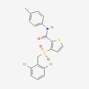 3-[(2,6-dichlorobenzyl)sulfonyl]-N-(4-methylphenyl)-2-thiophenecarboxamide