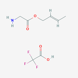 molecular formula C8H12F3NO4 B2887780 [(E)-But-2-enyl] 2-aminoacetate;2,2,2-trifluoroacetic acid CAS No. 221225-35-0